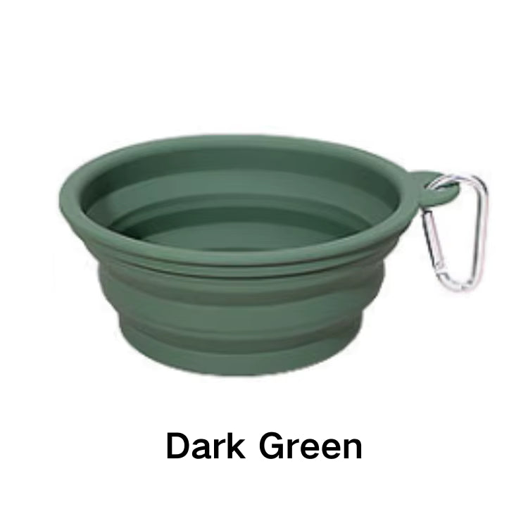 Silicone Foldable Pet Bowl 400/1000ml for Portable Travel Dog Water Food Bowl BPA Free Feeding