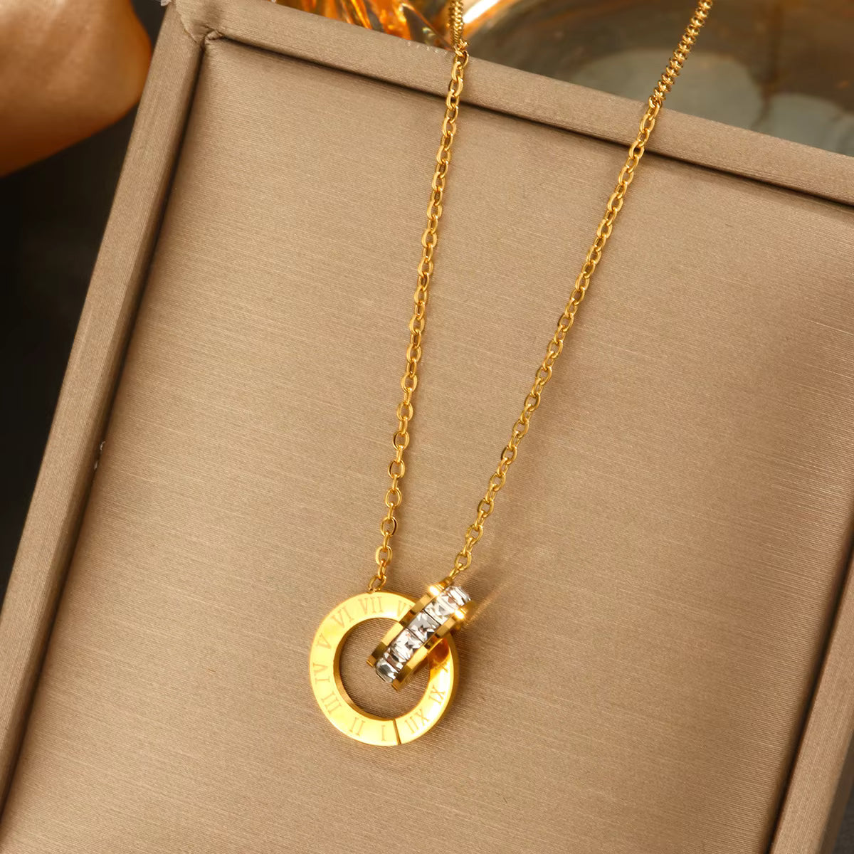 18K Gold Plated Stainless Steel Pendant Necklace – Heart, Clover, Butterfly, Bow & Letter Charms for Women