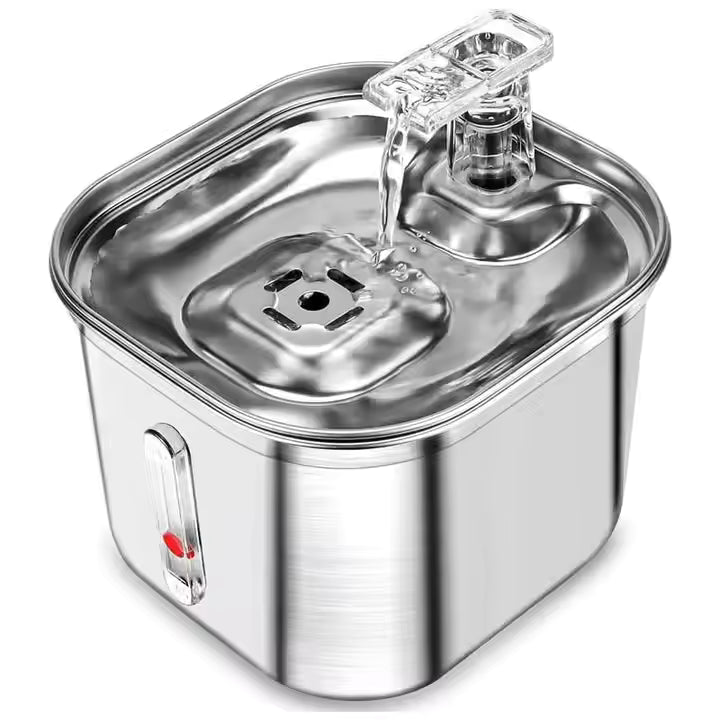 Automatic Stainless Steel Pet Water Dispenser – Safe & Removable Bowl for Cats, Dogs, and Small Animals