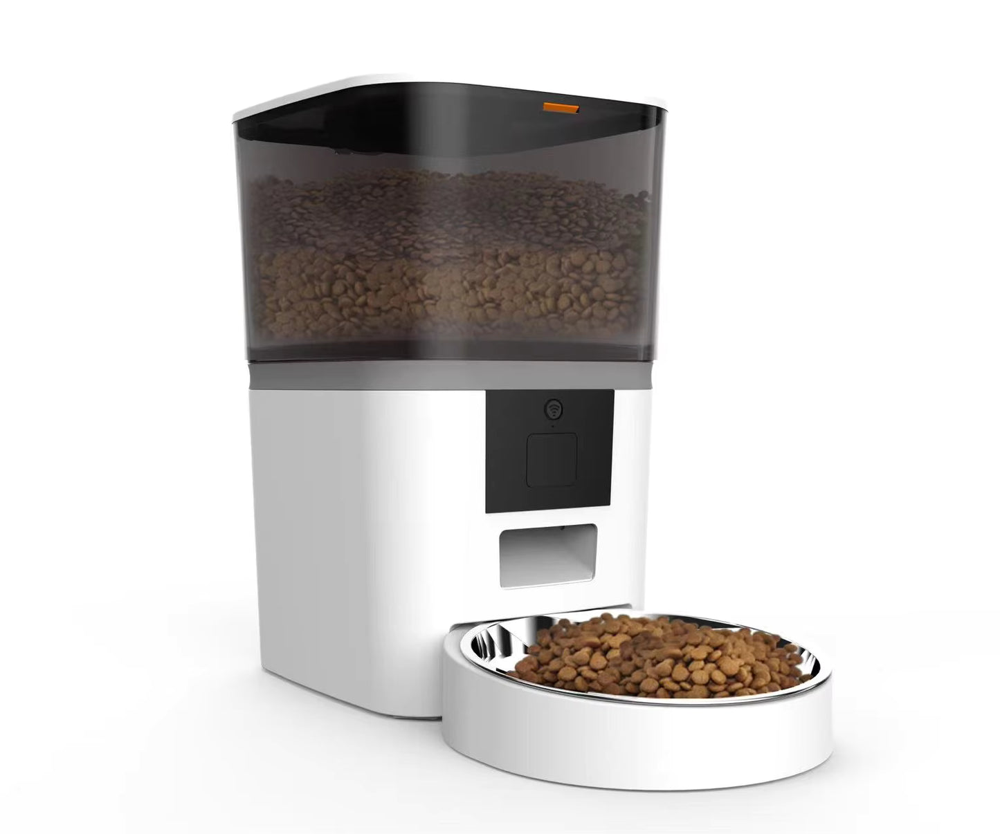 Smart WiFi Automatic Dog Feeder – 6L Dry Food Dispenser with Timer & Double Bowls