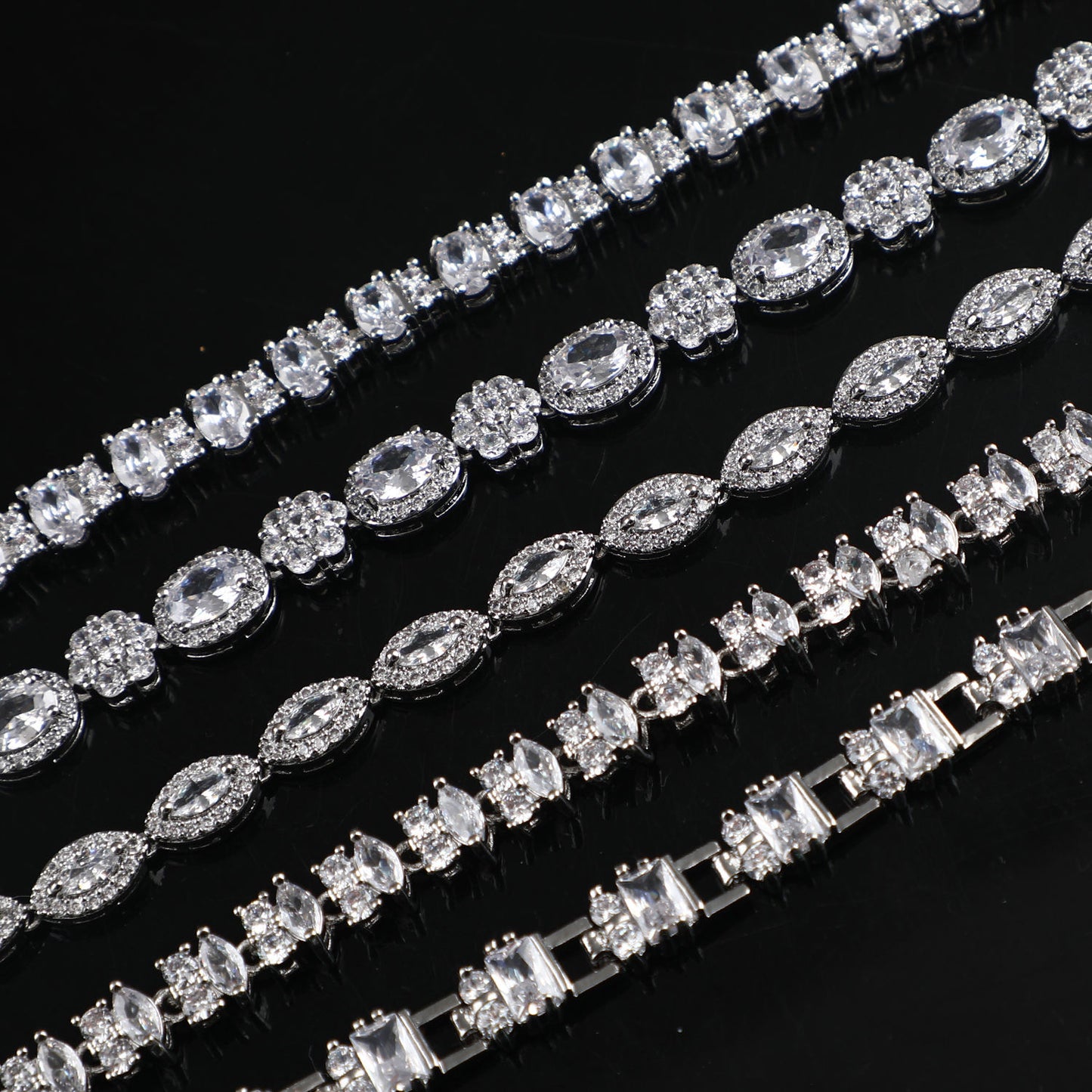 Fashion Jewelry Evil Eye Bracelet Men Luxury Cubic Zirconia Charm Bracelet for Women