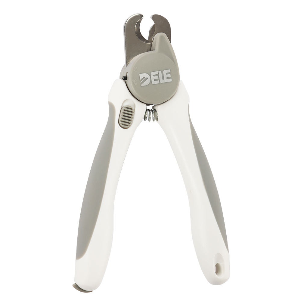 LED Pet Nail Clippers with Safety Guard – Stainless Steel Cutter & Free Nail File