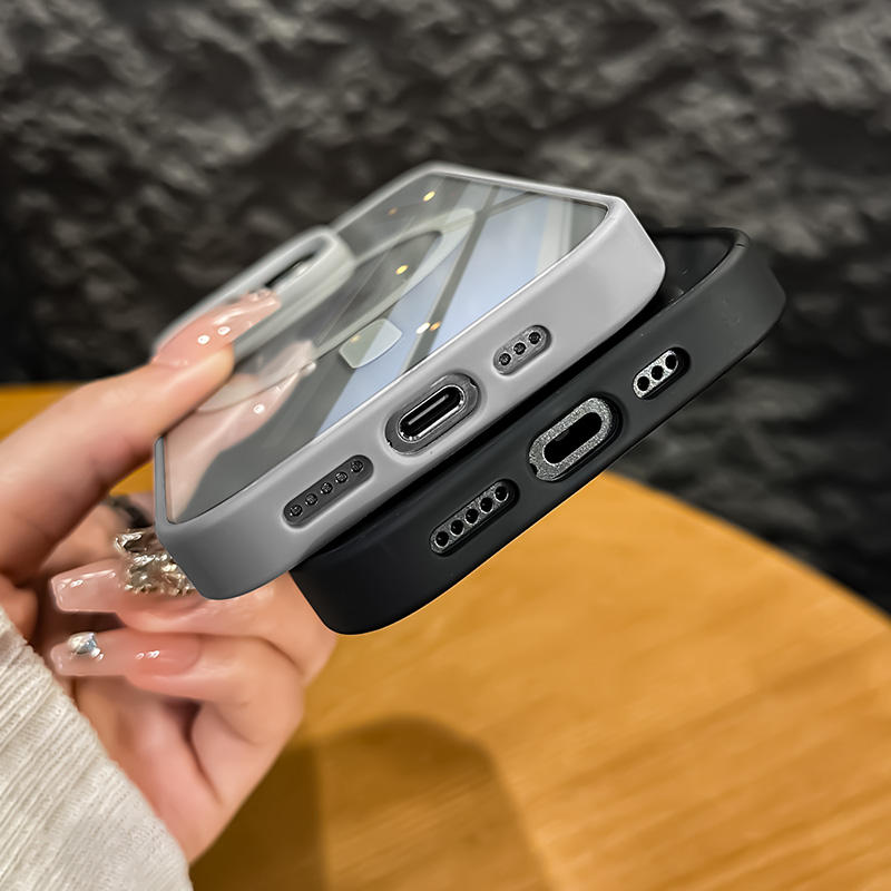 Luxury Shockproof Clear Transparent Phone Case for iPhone 12 13 14 15 16 16e Pro Max Wireless Charging Magnetic Back Cover Funda