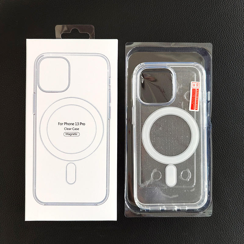 Transparent Acrylic Phone Case With Box for iPhone 17, 17 Pro, 16E – Clear Magnetic Case for iPhone 16, 15, 14, Pro Max Back Cover