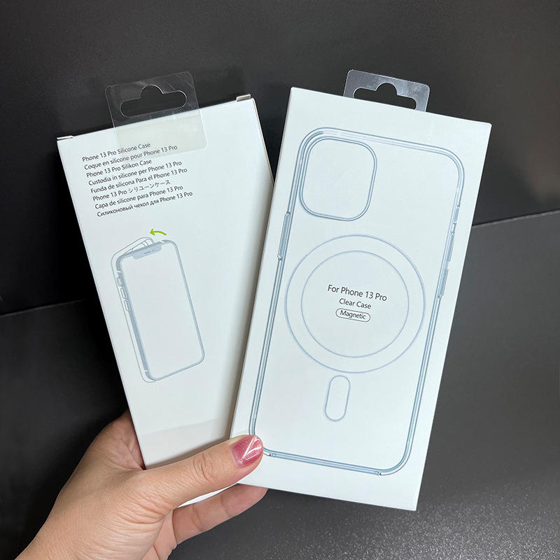 Transparent Acrylic Phone Case With Box for iPhone 17, 17 Pro, 16E – Clear Magnetic Case for iPhone 16, 15, 14, Pro Max Back Cover