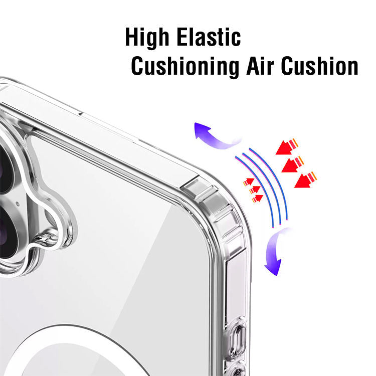 For Iphone 16 Tpu Back Cover Clear Transparent Magnetic Cases Shockproof Iphone 16 Pro Max Phone Case