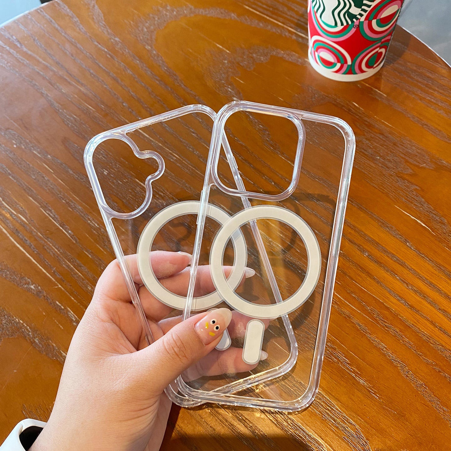 Original Transparent Shockproof Magnet Clear Mobile Cover Magnetic Phone Cases for iPhone 16 15 14 Pro Max