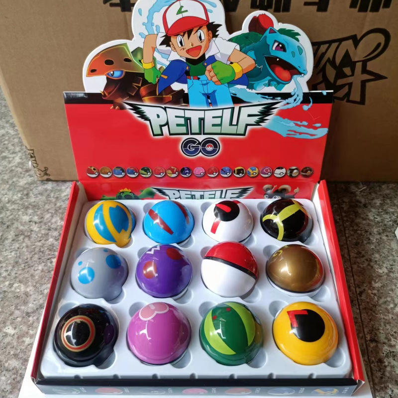 12-Piece Mini Pokémon Action Figure Set – 5cm Pocket Monsters with Poké Balls & Capsule Toys