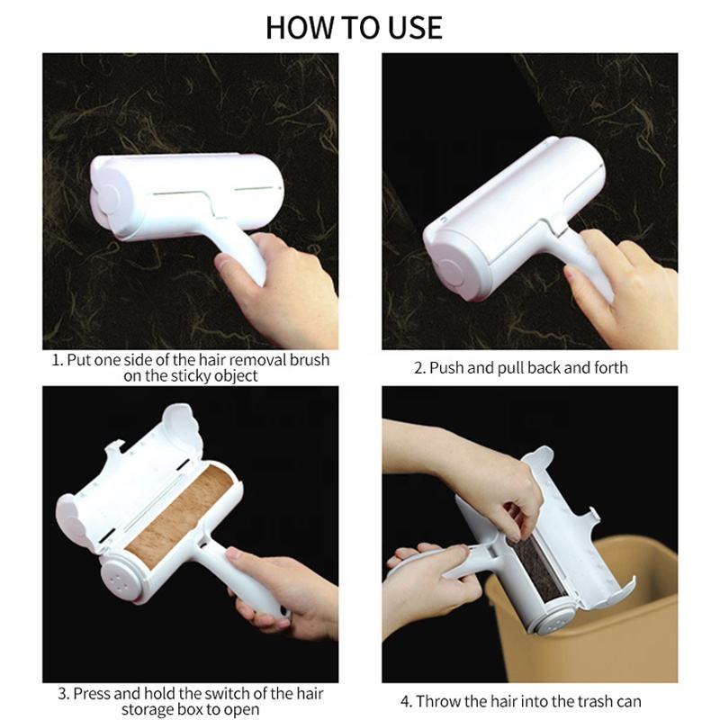 Pet Hair Remover Couch Comb Carpet Brush Dog Lint Roller Reusable Self Cleaning Cat Dog Pet Hair Remover Rollers