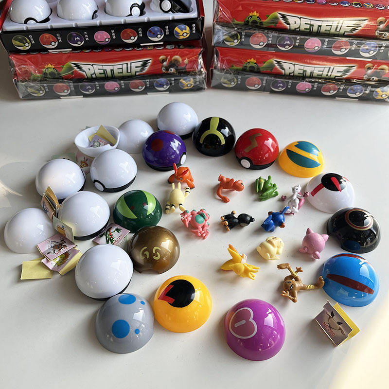 12-Piece Mini Pokémon Action Figure Set – 5cm Pocket Monsters with Poké Balls & Capsule Toys