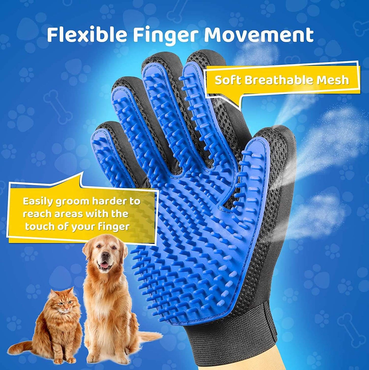 Pet Accessories Pet Massage Tool Hair Remover Deshedding Dog Cat Hair Grooming Gloves