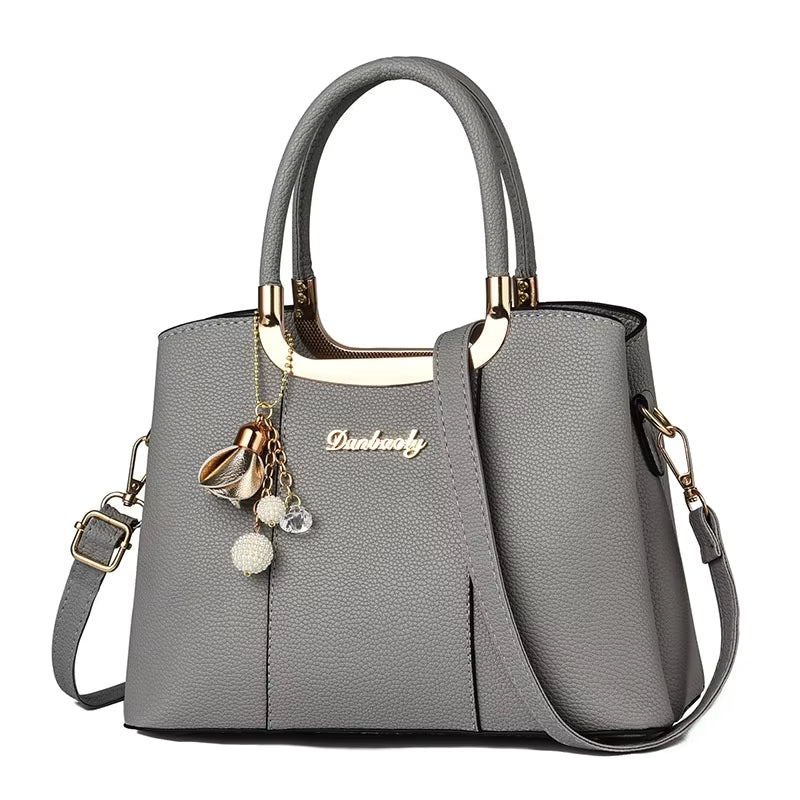 High-Quality PU Leather Large Capacity Ladies Tote Bag