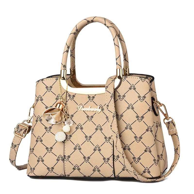 High-Quality PU Leather Large Capacity Ladies Tote Bag