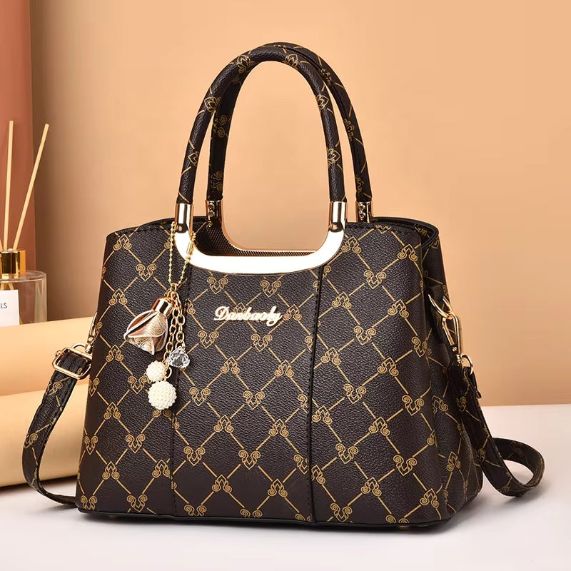High-Quality PU Leather Large Capacity Ladies Tote Bag