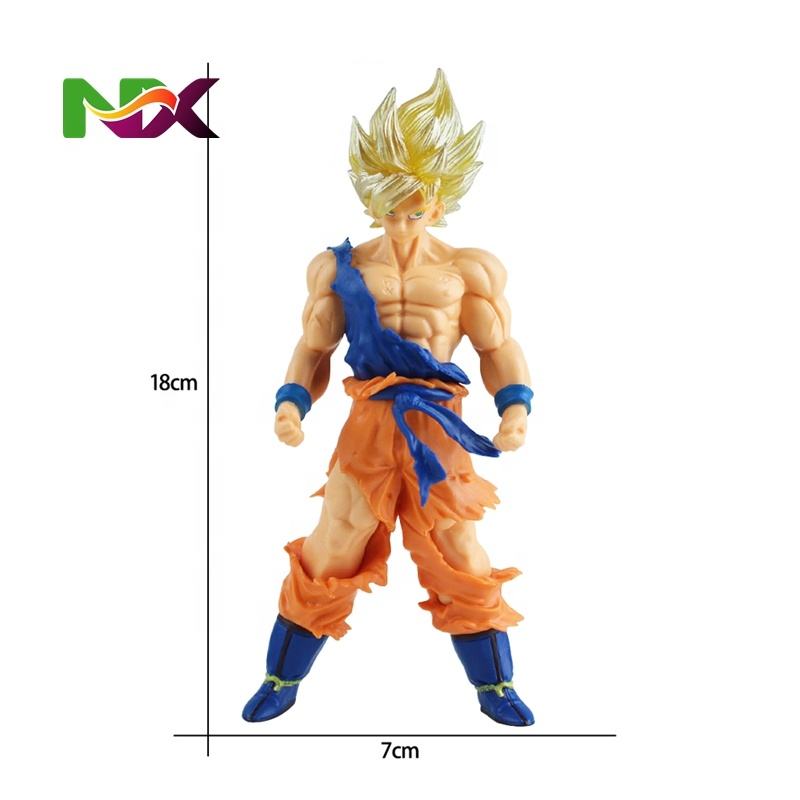 17-18CM Anime Dragoned Ball Z Super Saiyan Son Goku Broly Vegeta Anime Action Figure Model Gifts Collectible Figurines for Kids