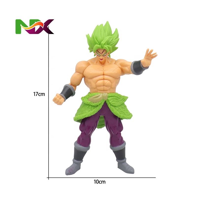 17-18CM Anime Dragoned Ball Z Super Saiyan Son Goku Broly Vegeta Anime Action Figure Model Gifts Collectible Figurines for Kids