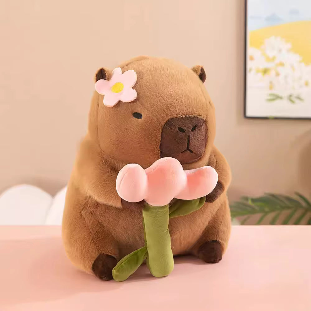 Boba Milk Tea Capybara Plush Doll – Soft Stuffed Animal Toy for Kids