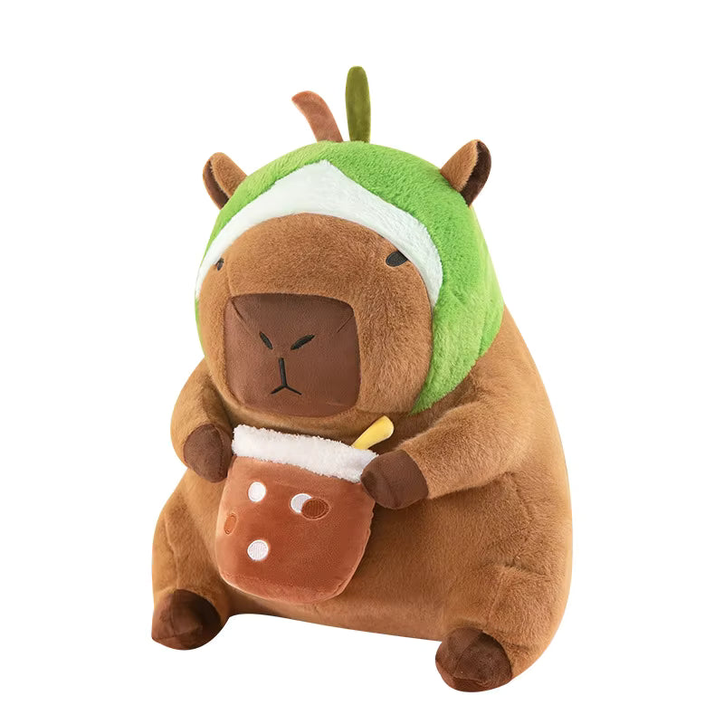 Boba Milk Tea Capybara Plush Doll – Soft Stuffed Animal Toy for Kids