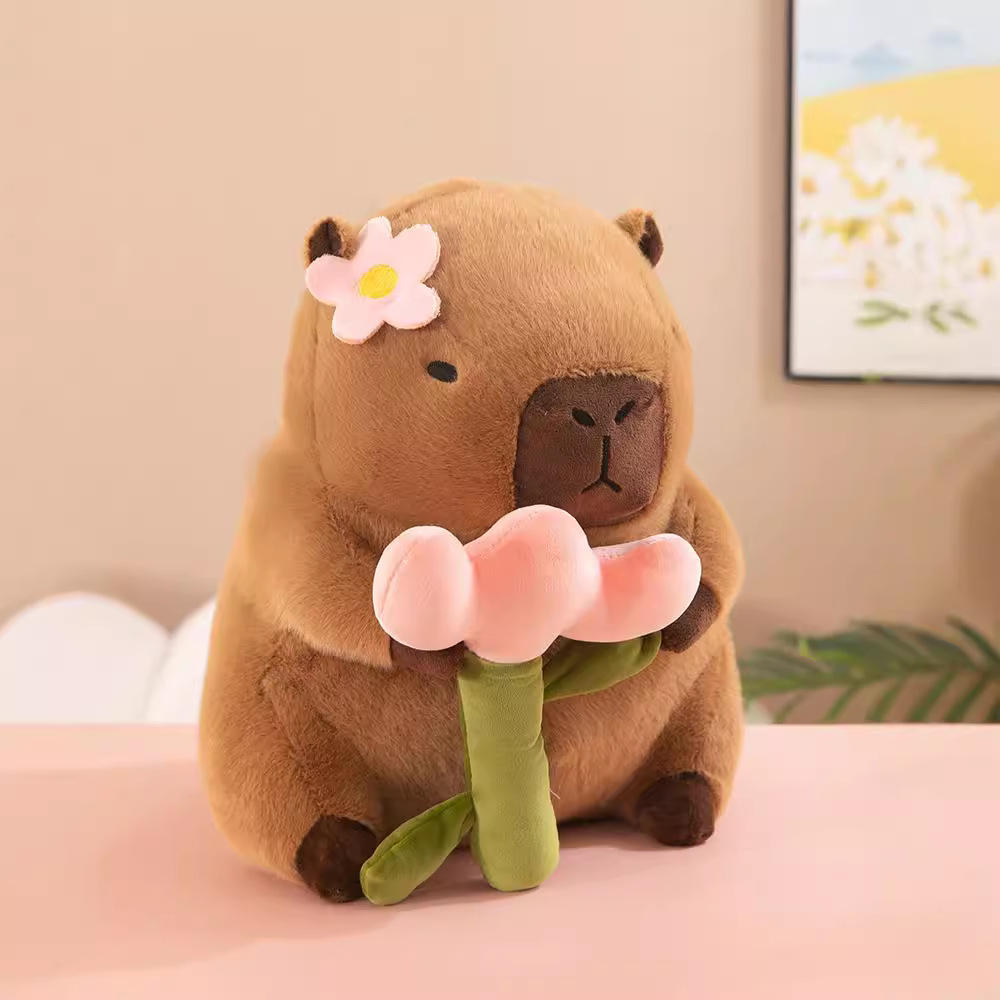 Boba Milk Tea Capybara Plush Doll – Soft Stuffed Animal Toy for Kids