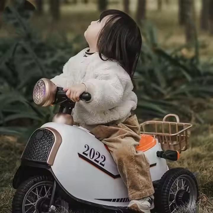 Chengji Kid Toy Tricycle Electric Bike Retro Multifunctional Baby Rechargeable Electric Motorcycle for Children
