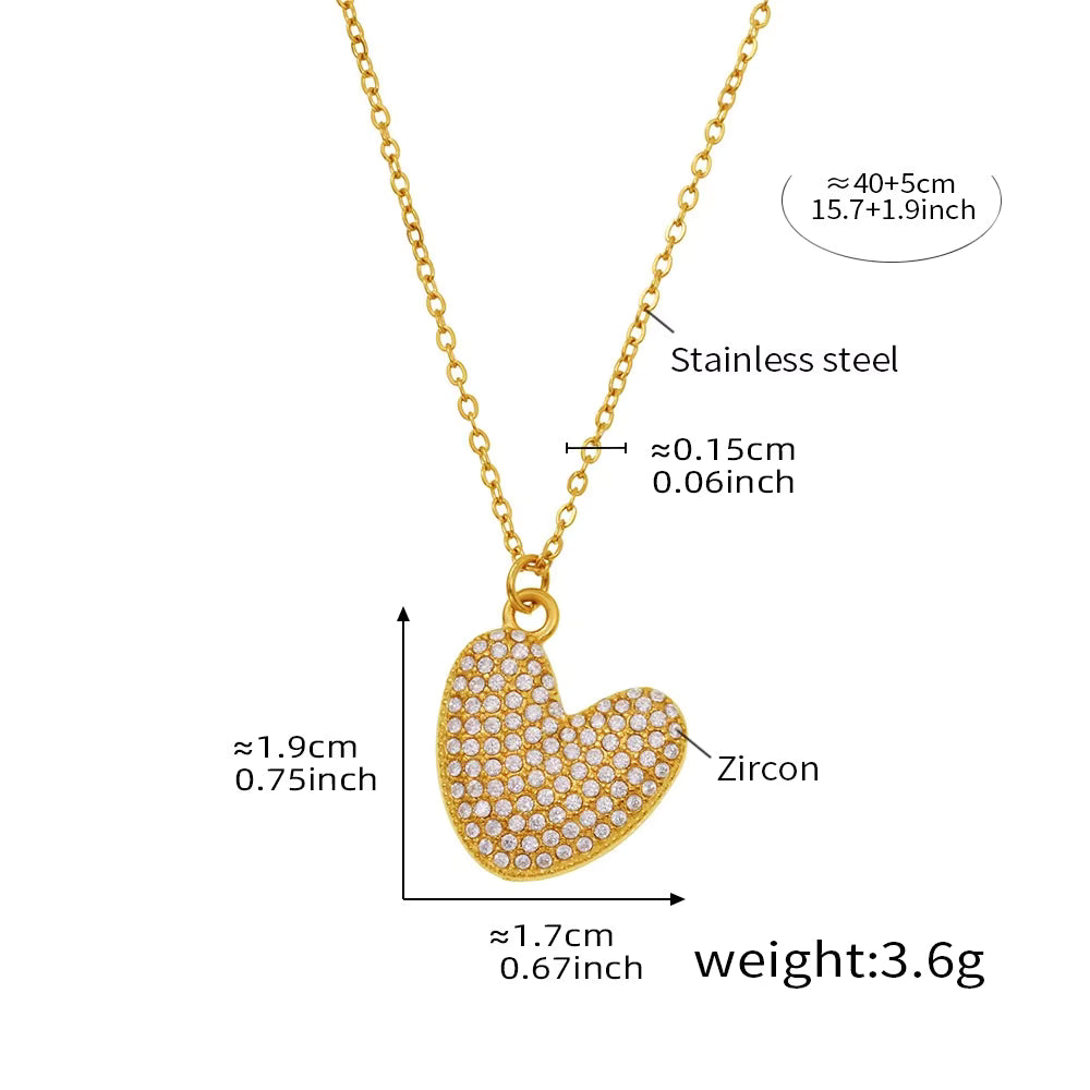 18K Gold Plated Mini Zircon Alphabet Pendant Necklace – A–Z Initial Necklace for Women