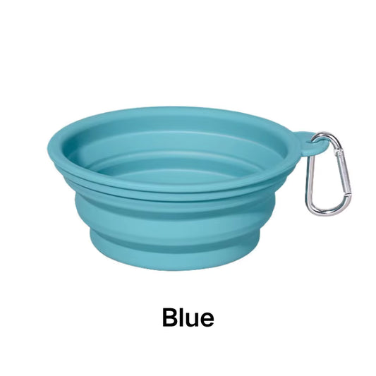 Silicone Foldable Pet Bowl 400/1000ml for Portable Travel Dog Water Food Bowl BPA Free Feeding