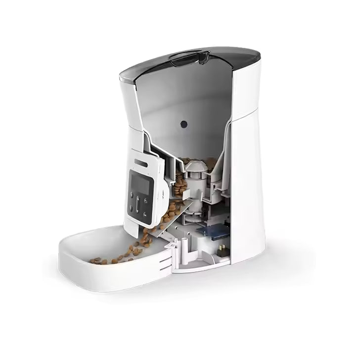 Smart Automatic Pet Feeder with Voice Reminder – Timed Dry Food Dispenser for Dogs & Cats