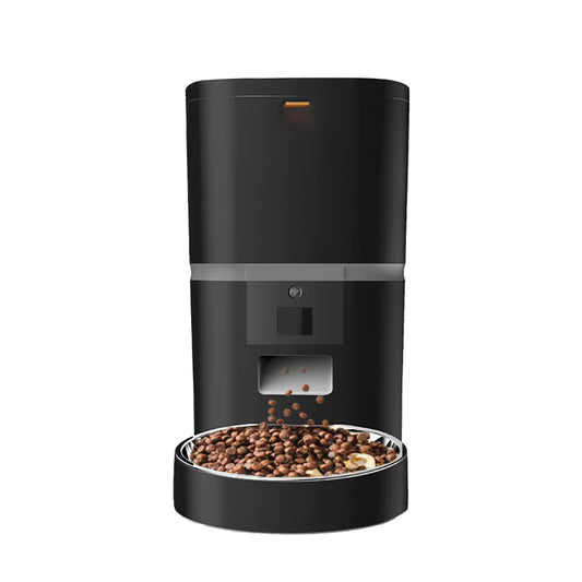 Smart WiFi Automatic Dog Feeder – 6L Dry Food Dispenser with Timer & Double Bowls