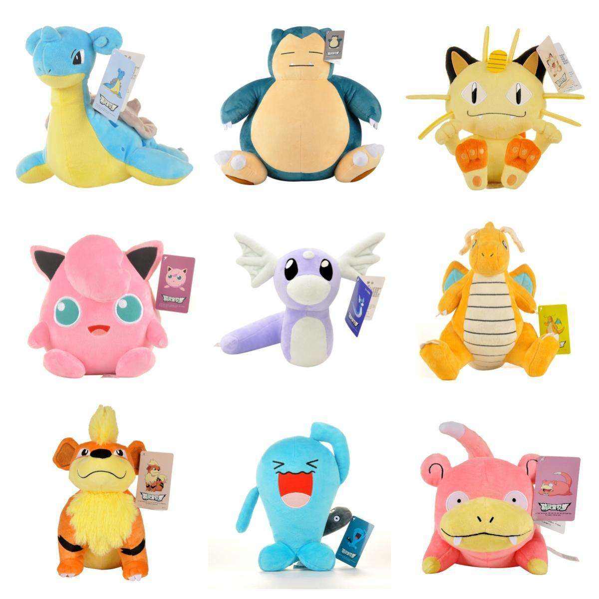 High-Quality 25–30cm Pokémon Plush Toys – Pikachu, Charmander, Bulbasaur, Squirtle & More (39 Designs)