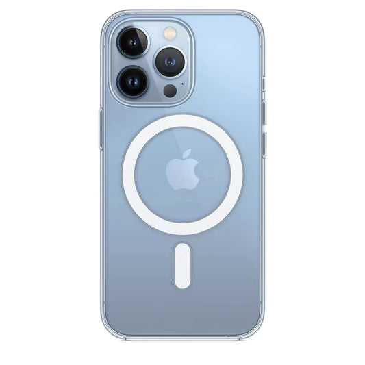 Original Transparent Shockproof Magnet Clear Mobile Cover Magnetic Phone Cases for iPhone 16 15 14 Pro Max
