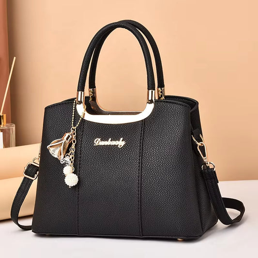 High-Quality PU Leather Large Capacity Ladies Tote Bag